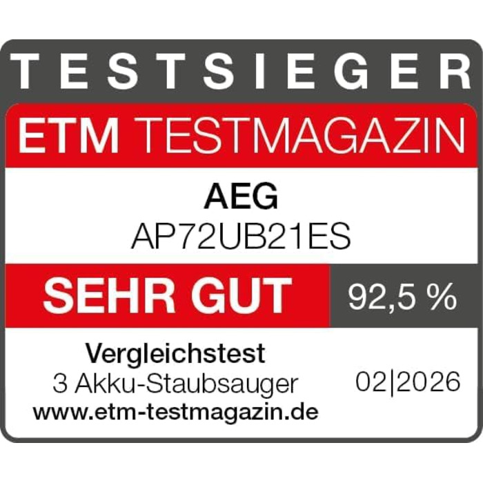Акумуляторний пилосос AEG Ultimate 7000 GEN2 (серія 7000) з док-станцією для самоочищення, AP72UB21ES