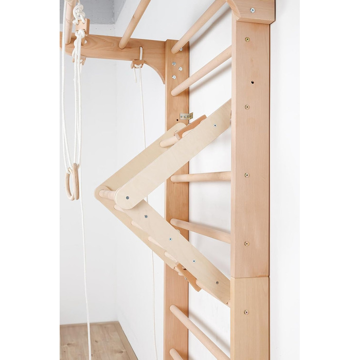 Дерев&39яна скелелазка Крита стінка для скелелазіння для дітей - стінка з 4 сходинками по 220 сходинок та гімнастична стінка для дитячих кімнат, стінка для скелелазіння, дерев&39яна вежа для скелелазіння