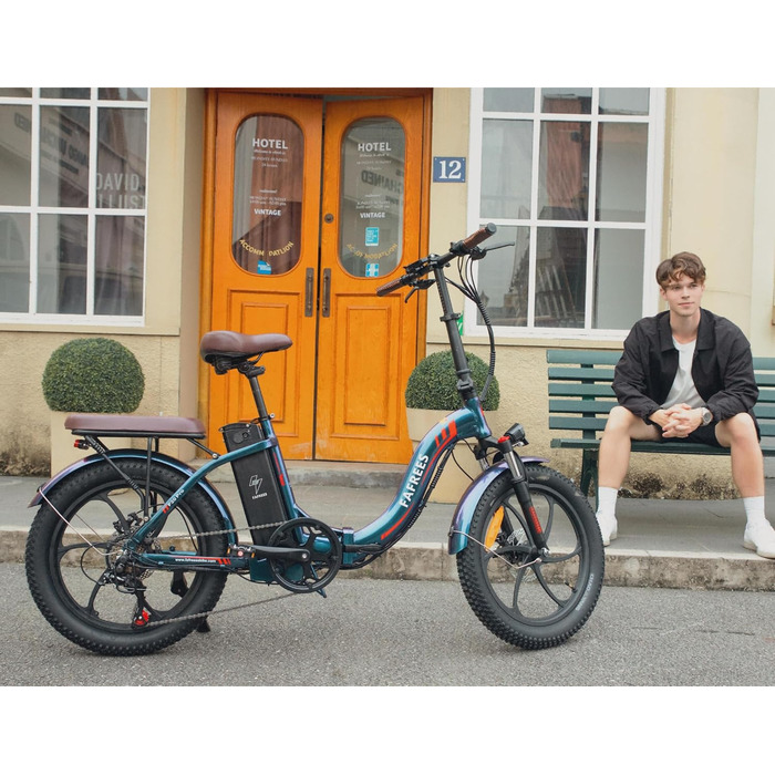 Складний велосипед 20 дюймів, Ebike чоловіки жінки 36V 18Ah дальність дії акумулятора 70-150 км, електричний велосипед 250W fatbike, міський електронний велосипед 25 км / год для дорослих, навантаження на педальний електронний велосипед 150Kg кольоровий с