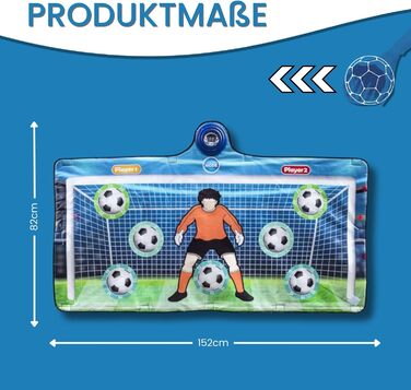 Електронні ворота та футбольний килимок з лічильником рахунків для двох гравців Футбольна гра для приміщень та саду Подарунок від футбольних воріт для хлопчиків та дітей вкл. м&39яч та насос