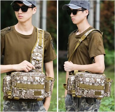 Сумка для риболовлі Lixada Багатофункціональна водонепроникна сумка для рибальської ремні Відкрита сумка на пояс Сумка для котушки Сумка для зберігання приманок Сумка на плече Сумка-органайзер