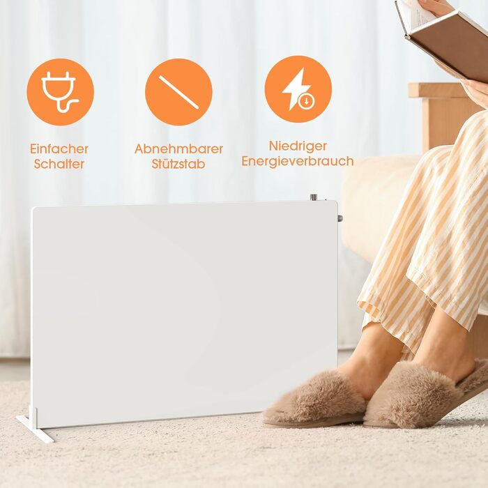 Інфрачервоний обігрівач Byecold, окремостоячий пристрій, 210 Вт, інфрачервоний електричний обігрівач, нагрівальна панель, обігрівач із захистом від цвілі, обігрівач для столу, обігрівач для підстолі, грілка для ніг, 210 Вт поворотна ручка