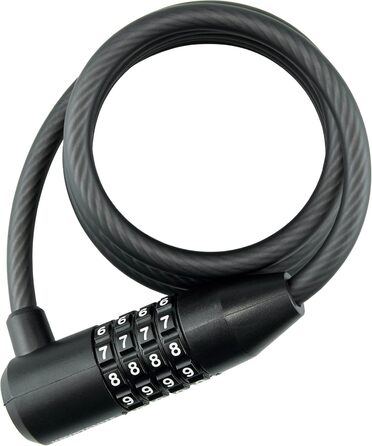 Замки Kryptoflex для дорослих, чорні, комбо 150 см 1,5 м