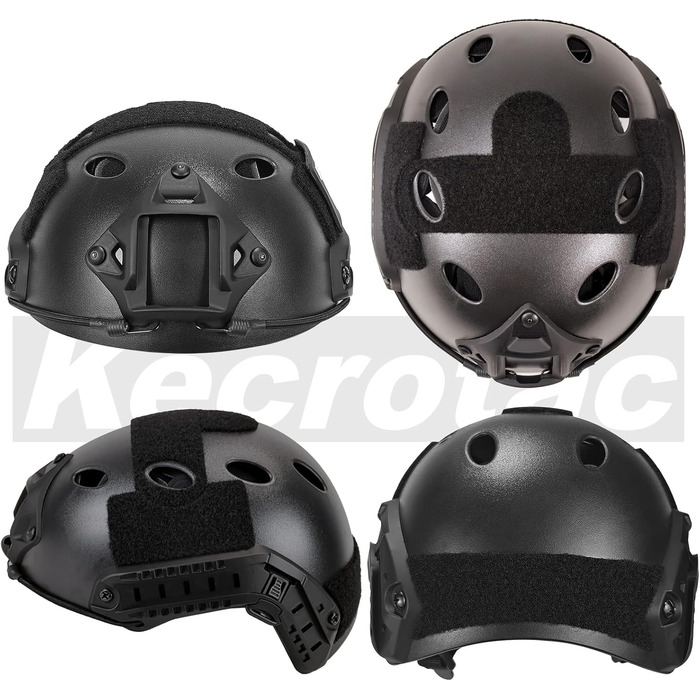 Армійський шолом у стилі SWAT Combat PJ Fast для CQB, страйкболу, пейнтболу, стрільби чорного кольору