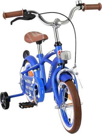 Дитячий велосипед Volare Blue Cruiser 12 35 років Ручне та ножне гальмо, знімні бічні колеса, захист ланцюга та світловідбивачі Регульоване сідло Подарунок для дівчаток та хлопчиків