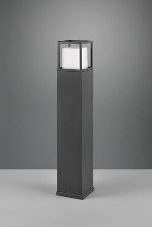 Світильник садовий LED Trio Witham 477860142, антрацитовий метал, білий пластик, 14.5 Вт, регульована колірна температура, висота 80 см