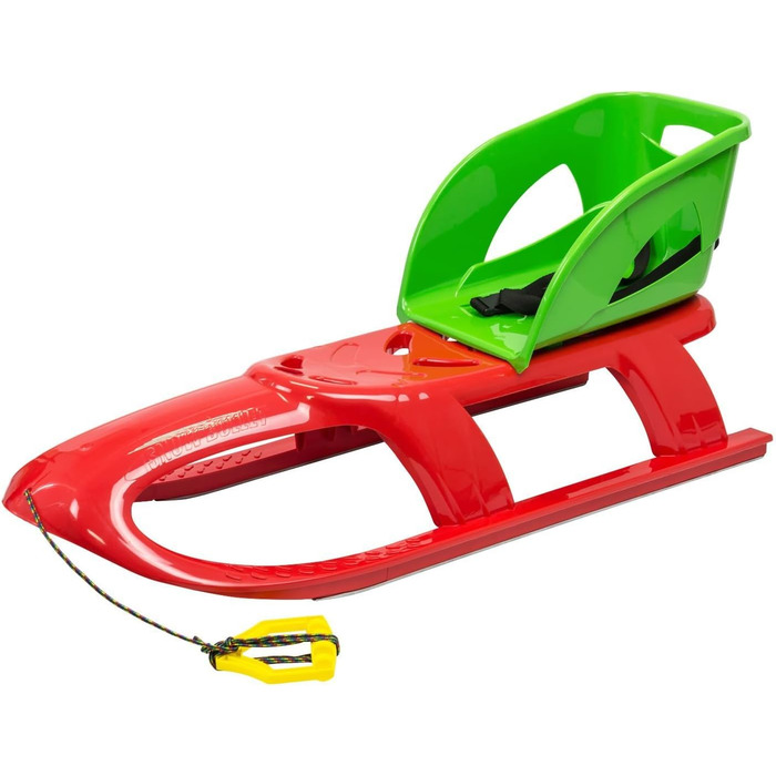 Невідомі санчата Дитячі санчата з пластикового троса з металевими полозами Bullet 3 кольори (зелені)