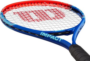 Тенісна ракетка Wilson Impact 4-3/8" (3) — синьо-червона, для дорослих та юніорів