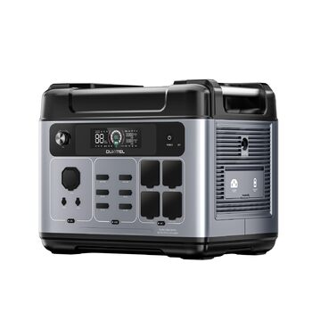 Портативна зарядна станція OUKITEL P2001 Plus, 2048 Втгод, сонячна акумуляторна LiFePO4 батарея, 4 виходи змінного струму 2400 Вт (пікова потужність 4800 Вт), швидка зарядка 0-80 за 1 годину для дому, подорожей та кемпінгу