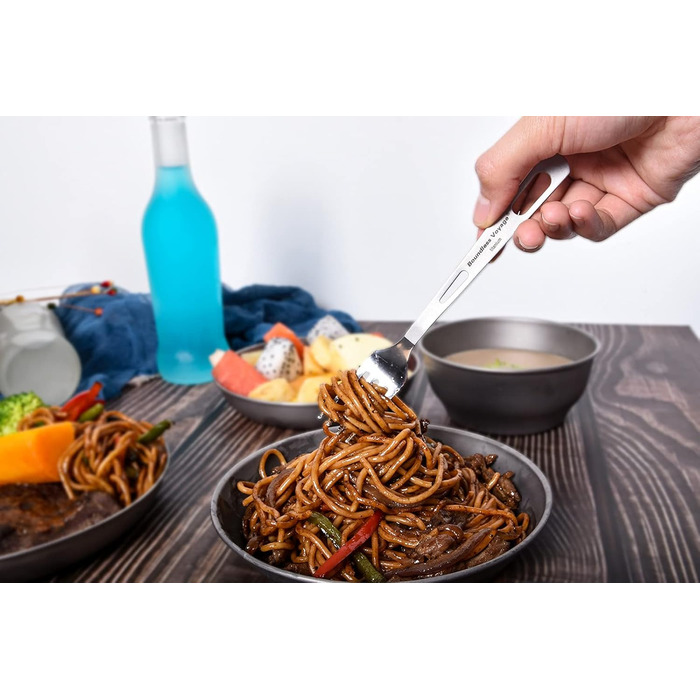 Набір столових приборів для кемпінгу з титану, для зовнішнього використання, для поля, для приготування їжі, виделка, ніж, палички для їжі, для приміщень, надлегкий портативний, для подорожей, пікніка, походів, рюкзак, щоденний посуд, 3 шт./партія Ti1049T