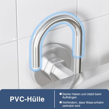 Полиця для душу навісна, кошик для душу без свердління, тримач для душу, органайзер у ванну кімнату для шампуню, нержавіюча сталь SS304, 30x13x8,5 см