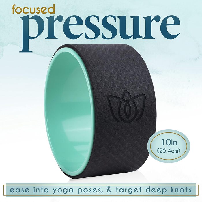 Колесо для йоги Florensi 25 см, одинарне, зелене