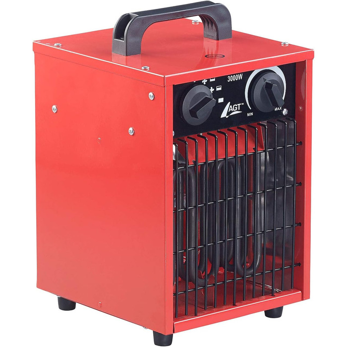 Обігрівач для будівельного майданчика AGT Професійний промисловий електричний обігрівач потужністю 3000 Вт та 3 режимами нагріву (обігрівач для будівельного майданчика, майстерні 230 В, електричний будівельний обігрівач) 1 пристрій, 3000 Вт та 3 режими на