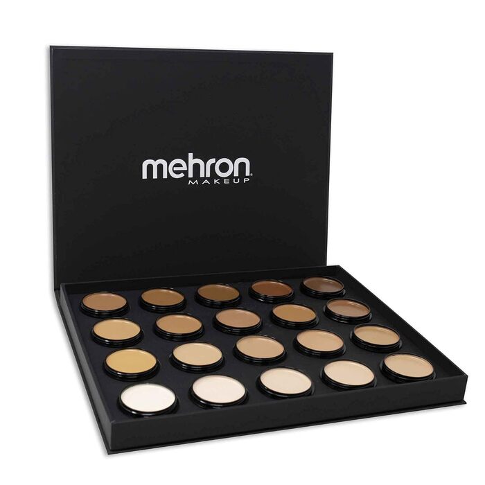 Палітра кремової основи Mehron Make-up Celebre Pro-HD Cream 20 кольорів Палітра 20 кольорів для макіяжу обличчя та тіла