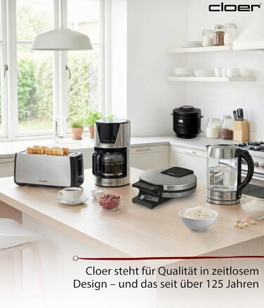 Рисоварка Cloer 6830, 1 л, з насадкою для приготування на парі та чашею, що миється в посудомийній машині, 7-етапна технологія, підігрів до 24 год, звуковий сигнал та індикатор рівня води, 350 Вт, чорна