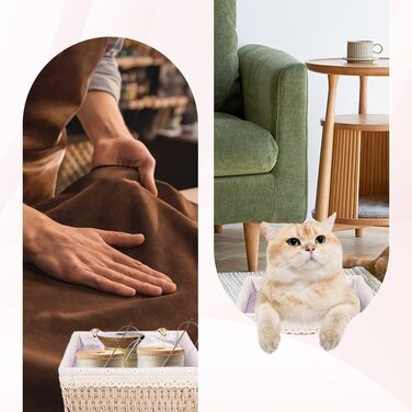 Кошик для зберігання з кришкою, комплект з 3 шт. , плетений кошик ручної роботи з кришкою з екологічного матеріалу для ванної кімнати та вітальні, 3 розміри (хакі) Aa-01