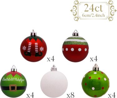 Різдвяні кульки 24 шт Victor's Workshop