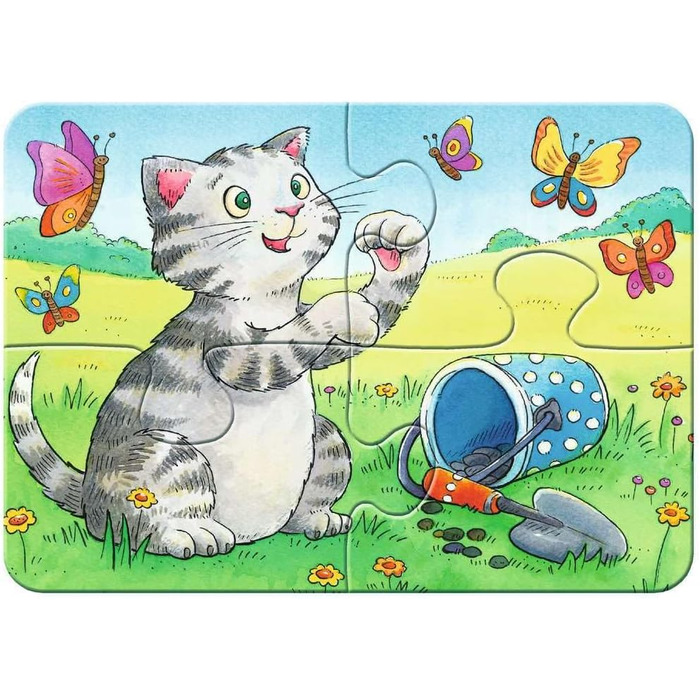 Дитячий пазл Ravensburger - 06951 Cute Pets - My First Puzzle with 2,4,6,8 elements - Пазл для дітей від 2 років