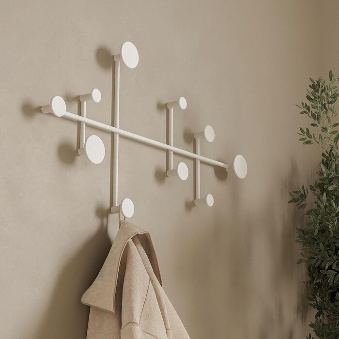 Настінна вішалка 'Sval Мінімалістичний дизайн вішалки з Берліна Сучасна металева вішалка / гачок для одягу на стіну Білий