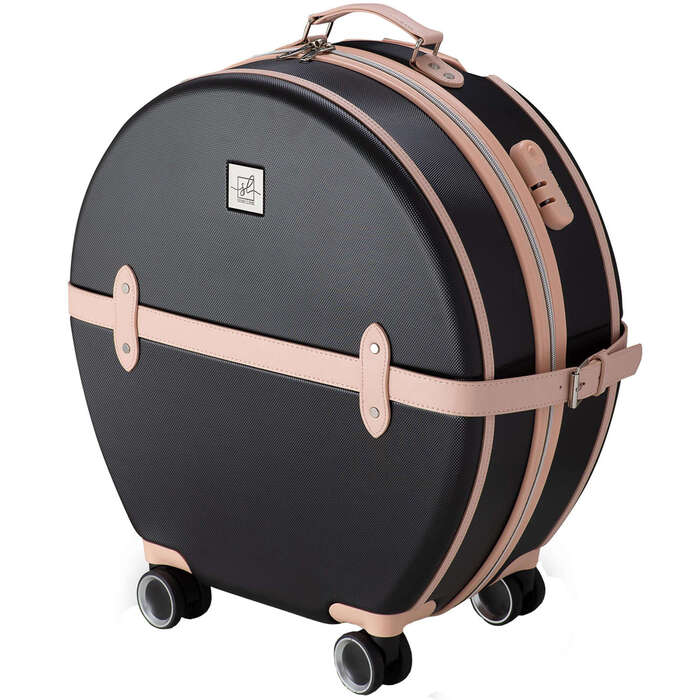 Валіза Semi Line 20' (S) Black/Pink Cream (T5671-2)