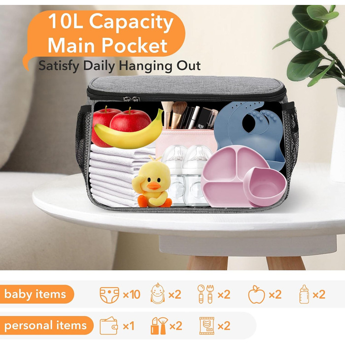 Сумка для дитячої коляски Організатор для дитячої коляски Сумка для дитячої коляски Універсальна багатофункціональна сумка для збе