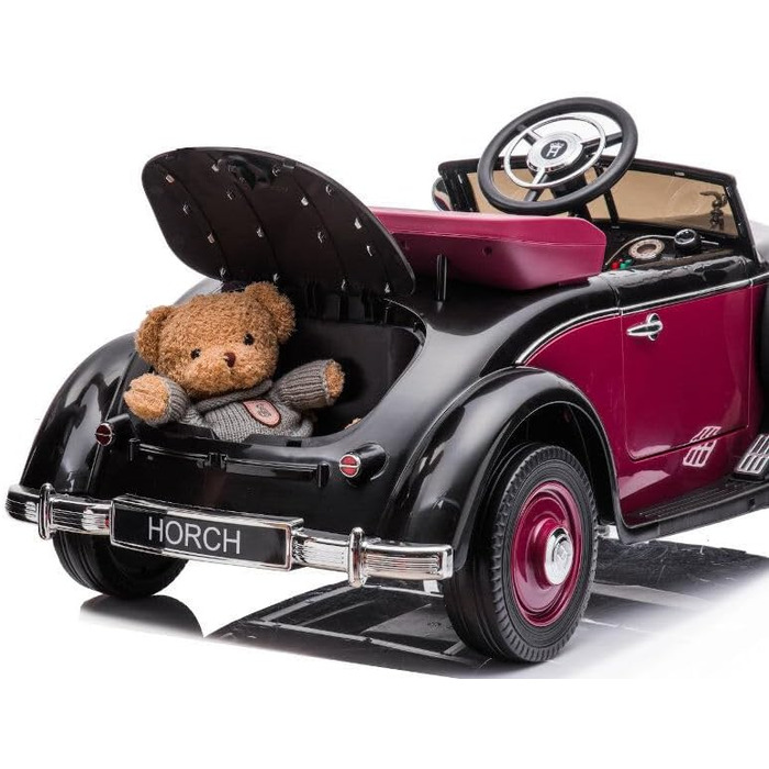 Дитячий електромобіль - ретро-автомобіль Audi Horch 930V - ліцензійний - 24V7AH, 2 двигуни - пульт дистанційного керування 2.4Ghz,