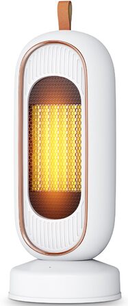 Тепловентилятор потужністю 1300 Вт, керамічний нагрівач PTC, тихий вентилятор, термостат, захист від перегріву та перекидання, для офісу, дому, спальні