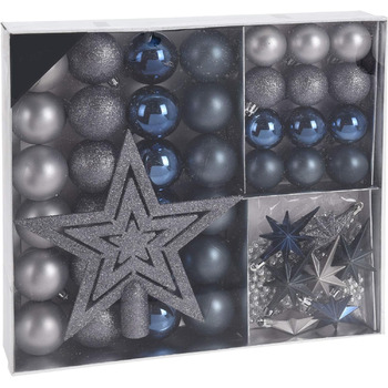 Набір ялинкових прикрас 45 предметів Spetebo