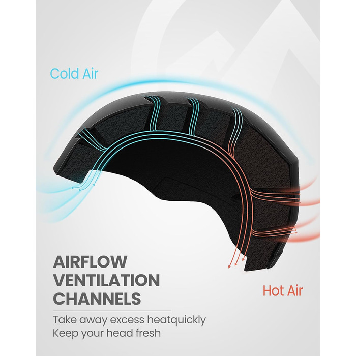 Унісекс-лижний шолом OutdoorMaster Kelvin - Шолом для зимових видів спорту для катання на лижах/сноуборді з системою вентиляції, сніговий шолом для чоловіків, жінок та дітей, чорний, M