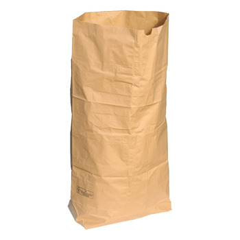 Паперові пакети для сміття, 120 літрів, 2-шарові, 70 г/м, 25 шт. , 95x70x25 см, коричневі