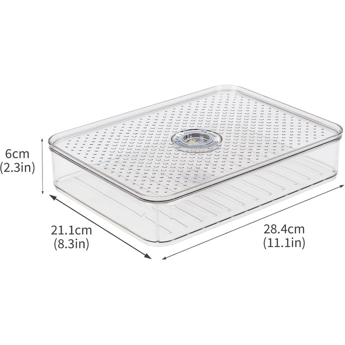 Двошарова коробка для сиру з кришкою контейнер для зберігання сиру, що штабелюється, прозора коробка для зберігання сиру, ковбас, ковбас та інших продуктів у холодильнику, двошаровий контейнер для зберігання сиру на кухні