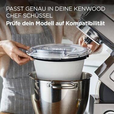 Насадка для льодогенератора Kenwood KAX71.000WH - аксесуари для кухонних комбайнів Kenwood, прості у використанні, можна мити в посудомийній машині, сумісні з усіма моделями серій Chef і Chef XL, білий