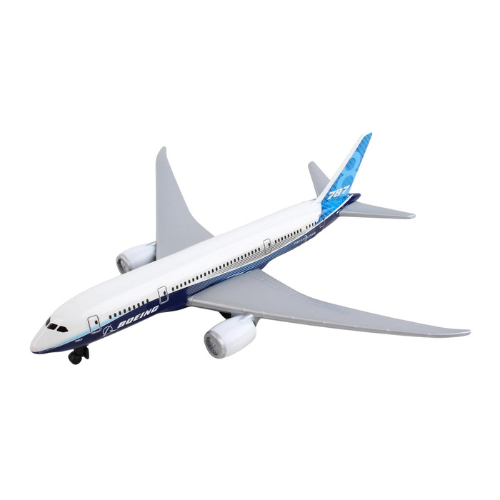 Одномісний літак Boeing 787 малого масштабу, модель літака, іграшкова мініатюрна модель з металу та пластику - для дітей віком від 3 років