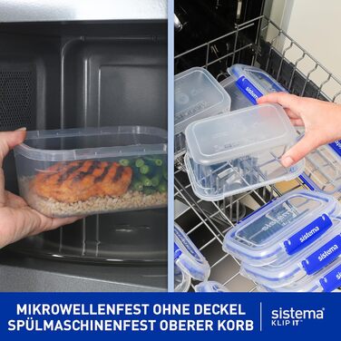 Система контейнерів KLIP IT для зберігання продуктів Герметичні та штабельовані контейнери з кришками Ланч-бокси та контейнери для перекусів Без BPA 28 предметів (14 контейнерів та кришок) 9 додаткових контейнерів (18 шт.)