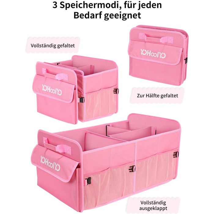 Організатор багажника складний 72 л автомобільний багажник сумка підтримує 35 кг 600D оксфордська тканина водонепроникний нековзни