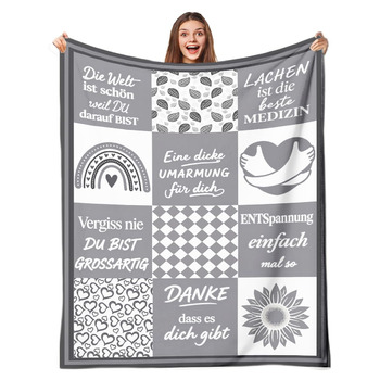 Подарунки для дівчини м&39яка ковдра 150 x 200 см - обіймальна ковдра для жінок та чоловіків, подарунки для найкращої подруги, сестри, колеги, мами, коханих - на дні народження, Різдво, річниці. Сіра обіймальна ковдра 150 x 200 см