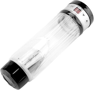 Автомобільний чайник Haofy, 12В / 24В 95Вт, 420мл подорожній чайний кухоль водонагрівач кружка пляшка тримач (чорний)