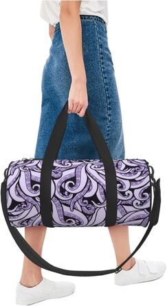 Спортивна сумка для подорожей, дизайн відьма, натхненний морем, чорний колір, універсальний розмір, дорожня сумка