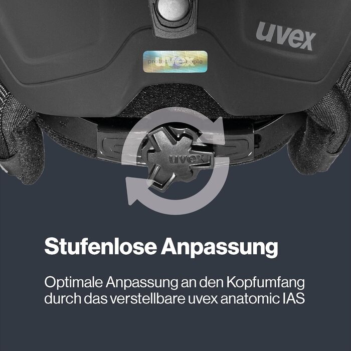 Унісекс-молодіжний лижний шолом uvex heyya pro, чорний, 51-55 см
