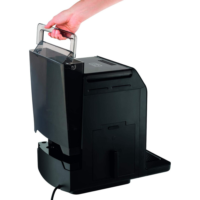 Повністю автоматична кавоварка Krups EA8918 Evidence OLED дисплей Barista Quattro Force Technology 12 Кава 3 варіації чаю Капучино в один дотик Функція 2 чашки Чорний Чорний Сингл