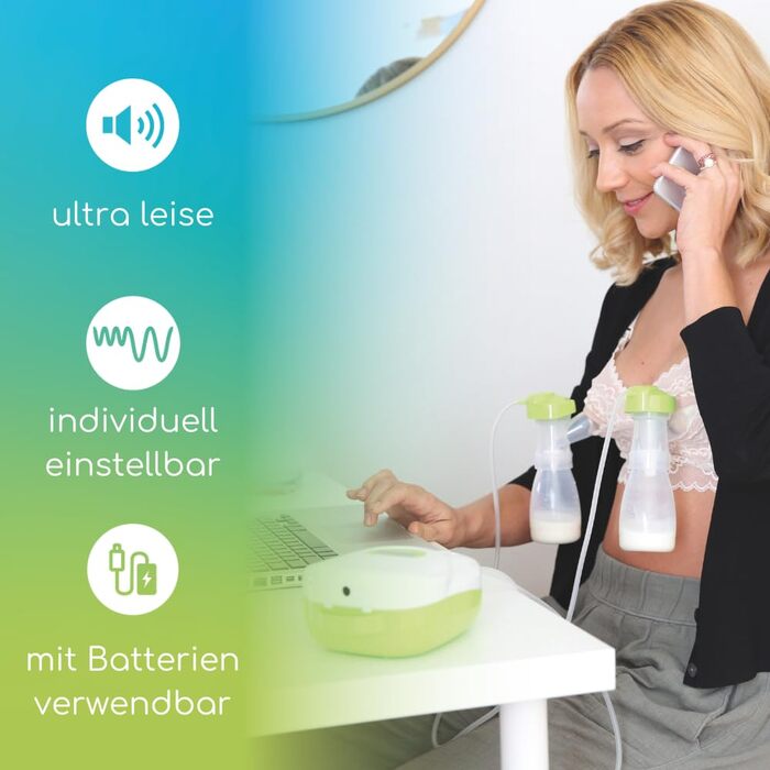 Електричний молоковідсмоктувач - тихий, ніжний шепіт, індивідуальне регулювання - швейцарська якість