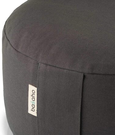 Подушка для медитації basaho WHEEL Zafu Подушка для йоги Органічна бавовна Гречана лушпиння Знімний чохол, який можна прати, світло-рожевий