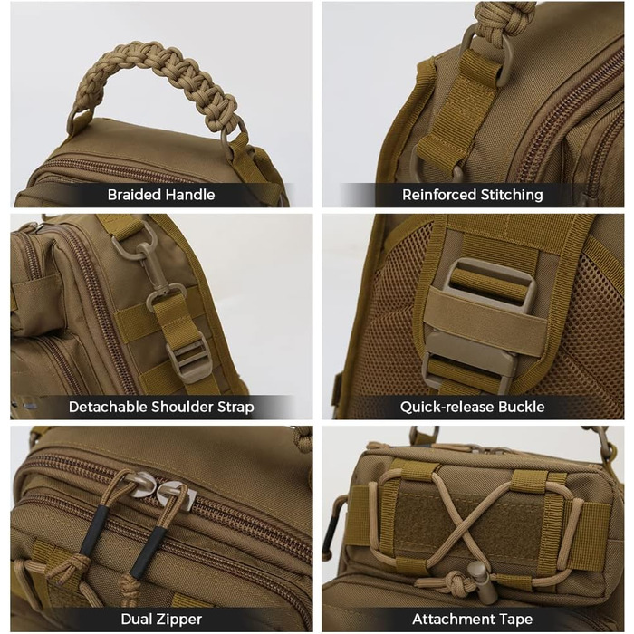 Сумки для риболовлі Lixada Сумка для зберігання рибальських снастей, сумка через плече Рибальське спорядження, зберігання вудилищ, сумка для інструментів для риболовлі, походів, полювання, кемпінгу та для кемпінгу