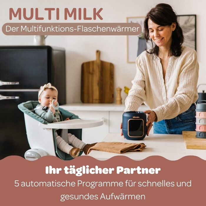 Підігрівач пляшечок/Стерилізатор, Підігрівач грудного молока/молочка для немовлят, Багатофункціональний 5 режимів, Функція водяної