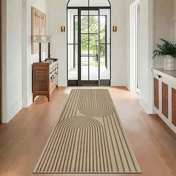 Доріжка для передпокою 80x200 см, кухонний килимок під джут, килимок для передпокою, який можна прати, нековзка кухонна доріжка, коричневий килимок для вулиці для кухні, вітальні, спальні, передпокою, входу, балкону, коричневий 80 x 200 см (прямокутний)