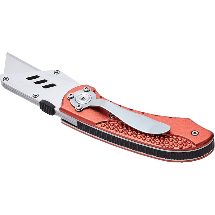 Ніж складаний, складаний ніж, легкий алюмінієвий корпус, червоний