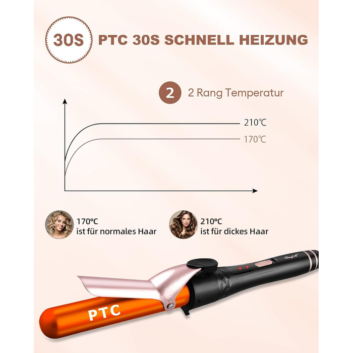 Набір плойок 4 в 1 Багатофункціональна змінна плойка з керамічним покриттям Плойка для завивки волосся Набір плойок з різними наса
