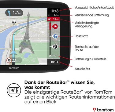 Навігаційний пристрій TomTom GO Navigator (6 дюймів, уникнення заторів завдяки TomTom Traffic, оновлення карт світу, оновлення через Wi-Fi)