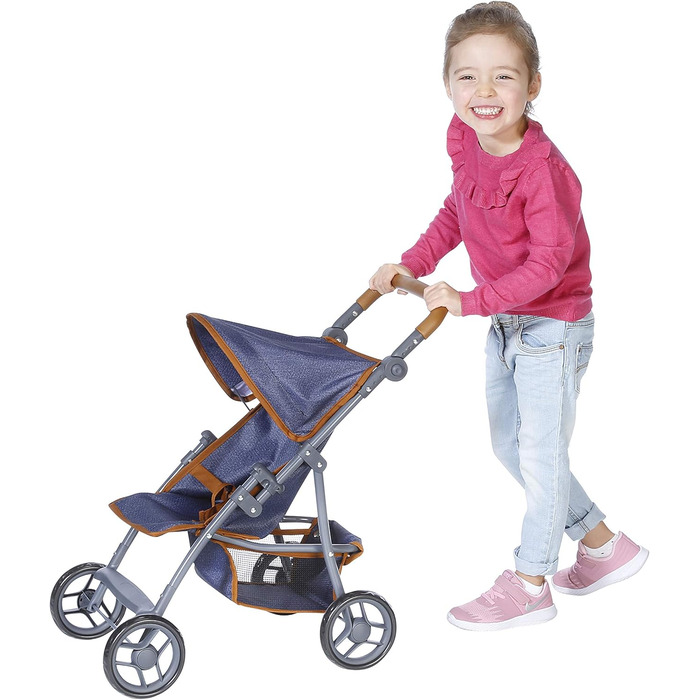 Коляска для ляльки Ліба - темно-синій, 16830 -