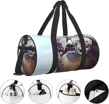 Дорожня сумка-мішок Ледачий турист з сонцезахисними окулярами, спортивна сумка для чоловіків та жінок